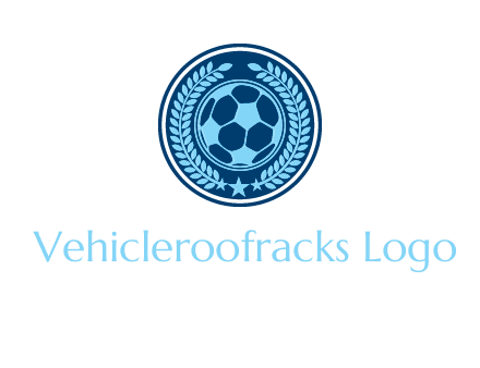 football in circle shield logo