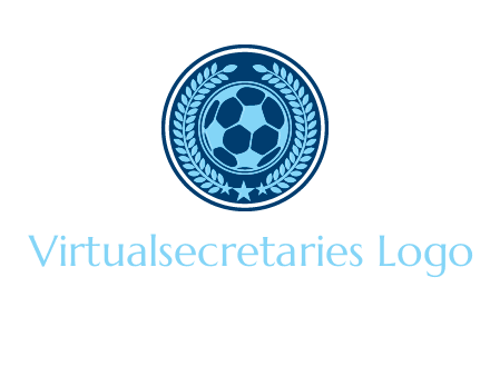 football in circle shield logo