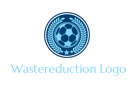 football in circle shield logo