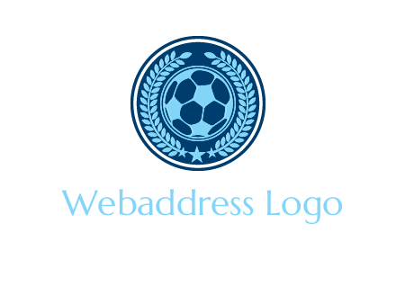 football in circle shield logo