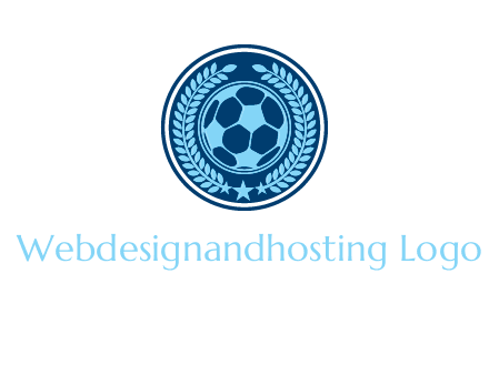 football in circle shield logo