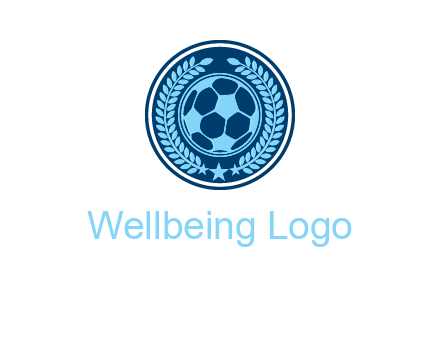 football in circle shield logo
