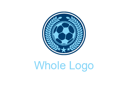 football in circle shield logo
