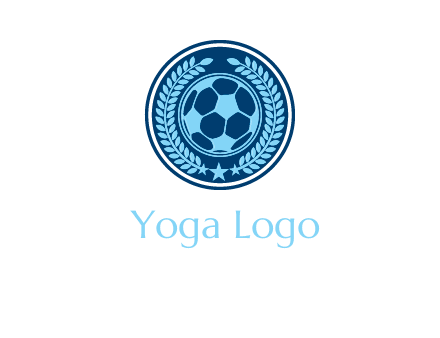 football in circle shield logo
