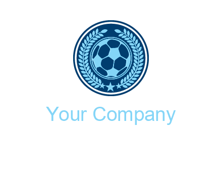 football in circle shield logo