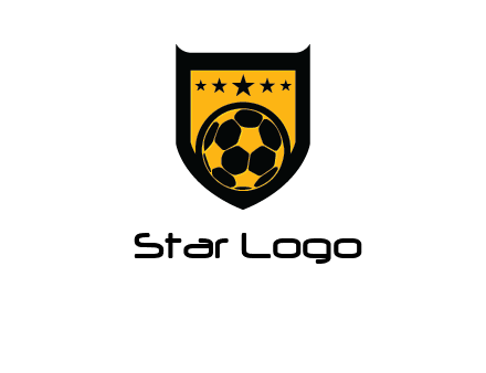 football in shield logo