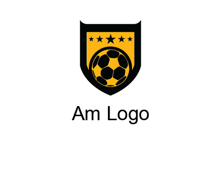 football in shield logo