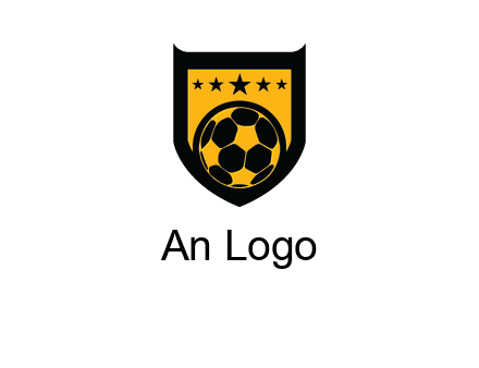 football in shield logo