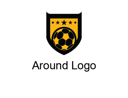 football in shield logo