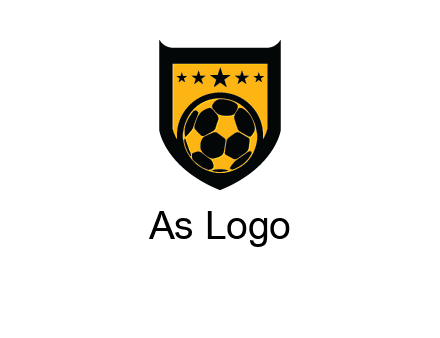 football in shield logo