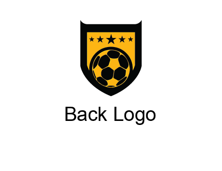 football in shield logo
