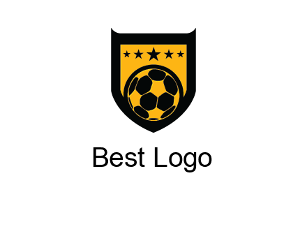football in shield logo