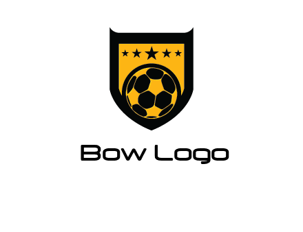 football in shield logo