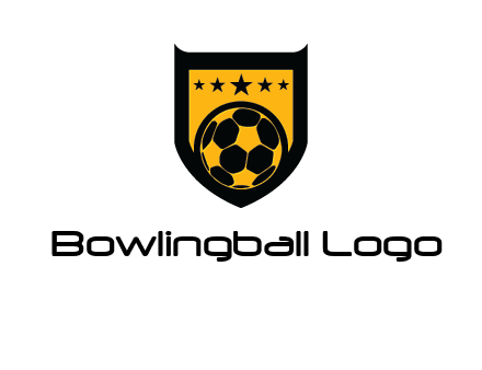 football in shield logo