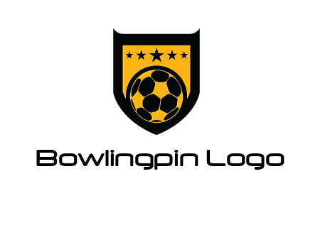 football in shield logo