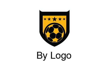 football in shield logo
