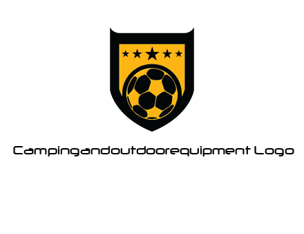 football in shield logo