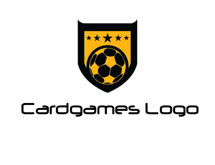 football in shield logo