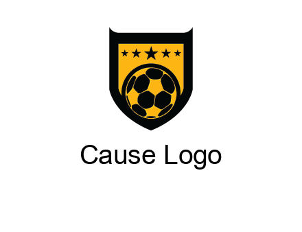 football in shield logo