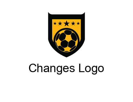 football in shield logo