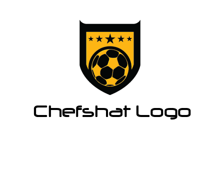 football in shield logo