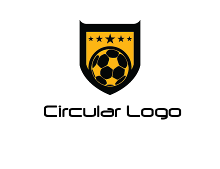 football in shield logo