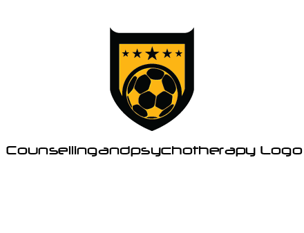 football in shield logo