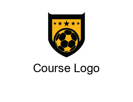 football in shield logo