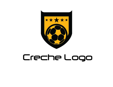 football in shield logo