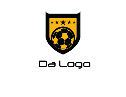 football in shield logo