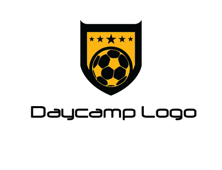 football in shield logo