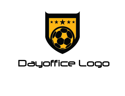 football in shield logo