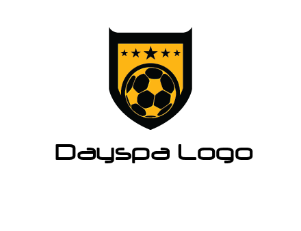 football in shield logo