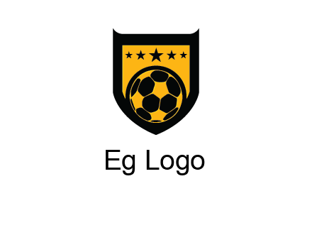football in shield logo