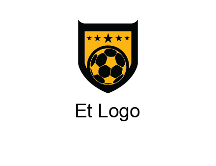 football in shield logo