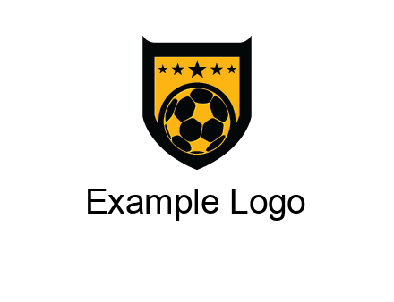 football in shield logo