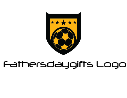 football in shield logo