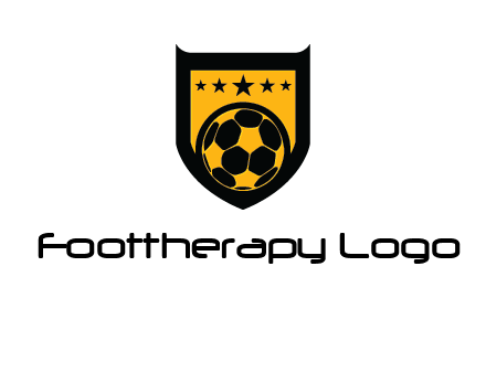 football in shield logo