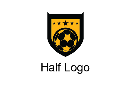 football in shield logo