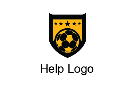 football in shield logo