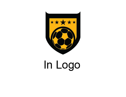 football in shield logo