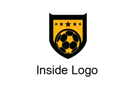 football in shield logo