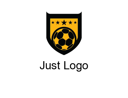 football in shield logo