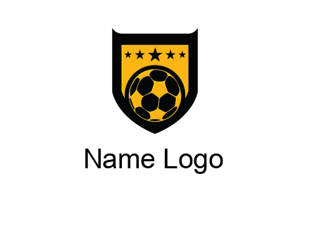football in shield logo