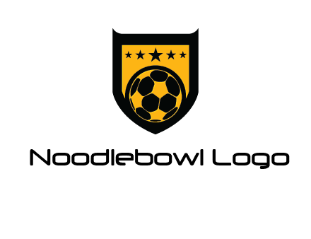 football in shield logo