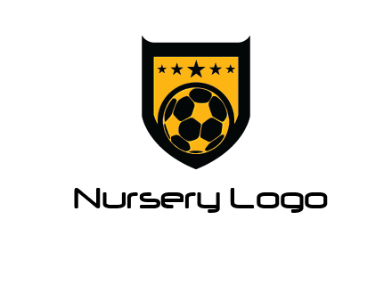 football in shield logo