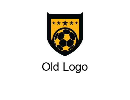 football in shield logo