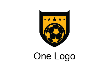 football in shield logo