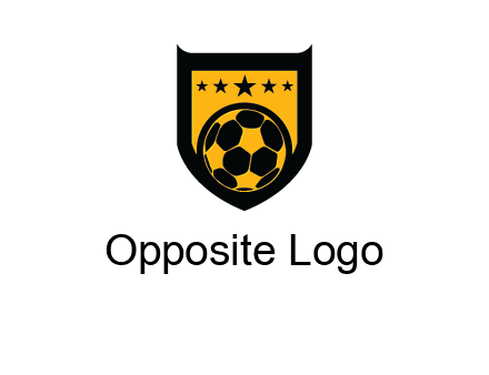 football in shield logo
