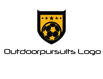 football in shield logo